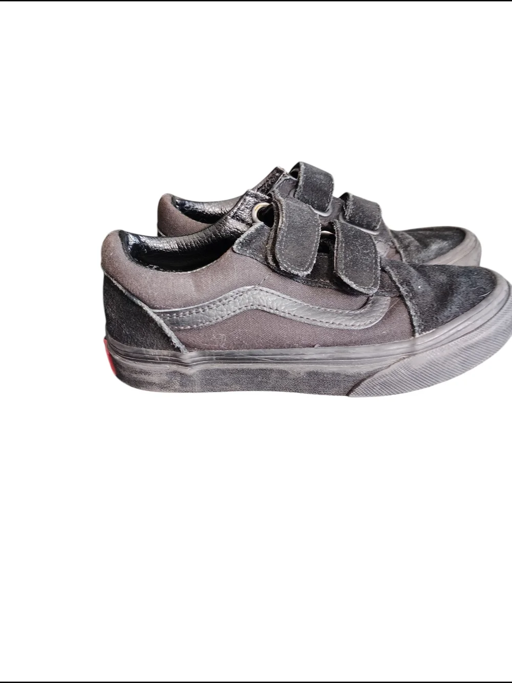 Vans Old Skool Blackout Sneakers Kids Size 13